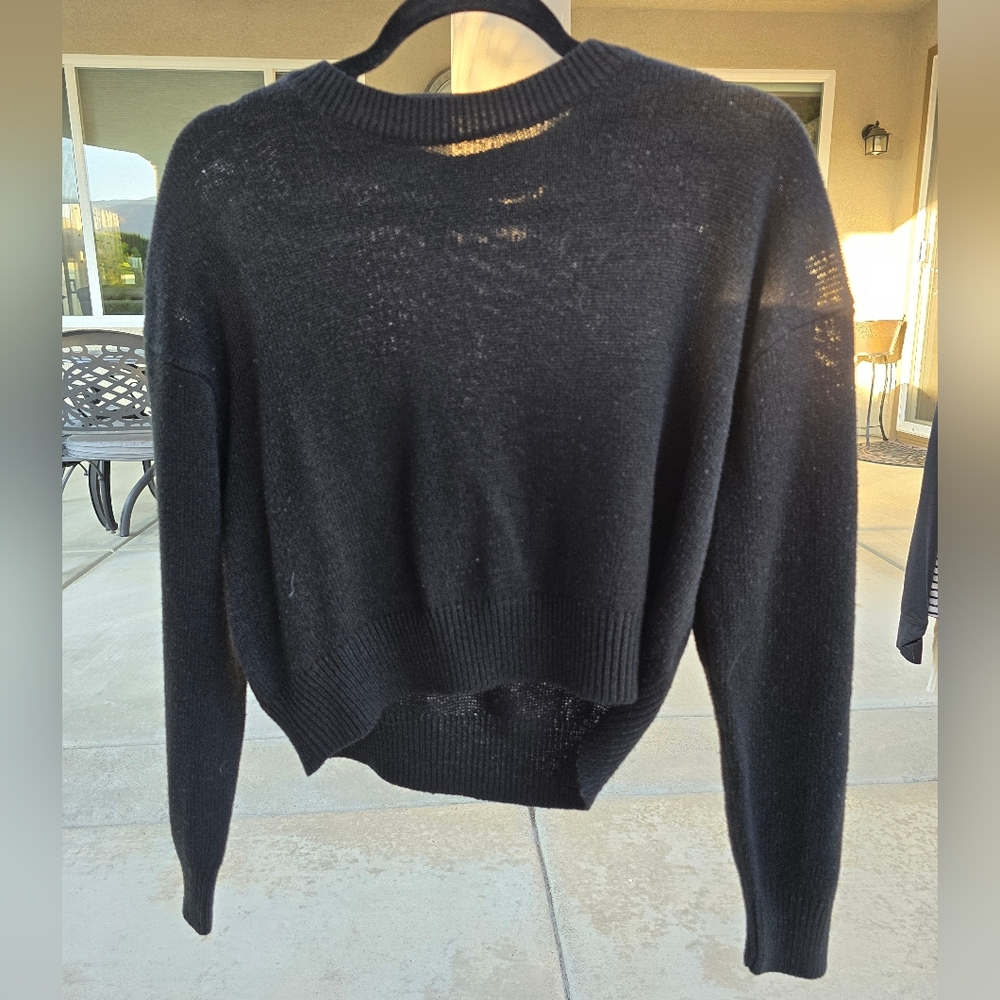 H&M Black Crew Neck Sweater Soft Knit